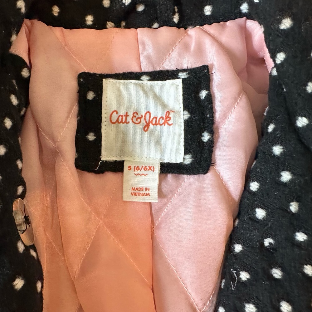 Cat & Jack Polka Dot Coat - Picture 6 of 8